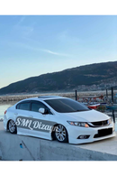 front lip splitter for 2012-2013-2014-2015-2016 honda civic 9th gen fb7