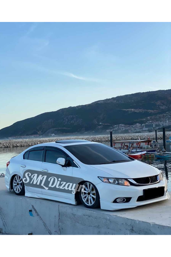 front lip splitter for 2012-2013-2014-2015-2016 honda civic 9th gen fb7