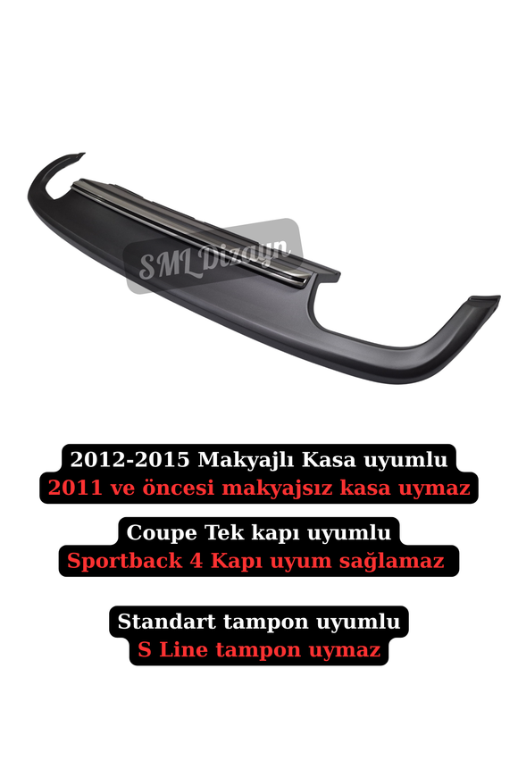 2012-2013-2014-2015 audi a5 coupe difüzör