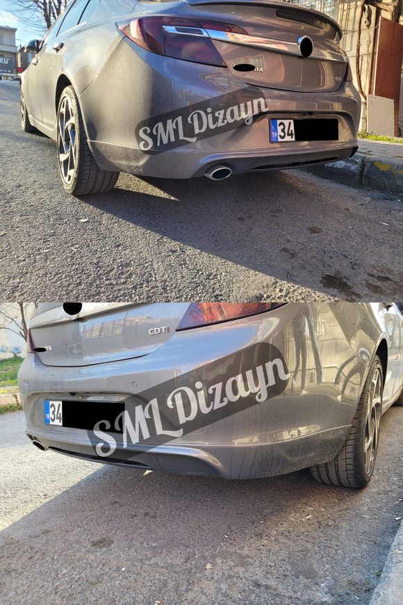 2013-2014-2015-2016-2017 opel insignia arka ek tampon difüzör difizör