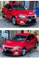 front lip splitter for 2013-2014-2015-2016-2017 seat ibiza 6j mk4.5