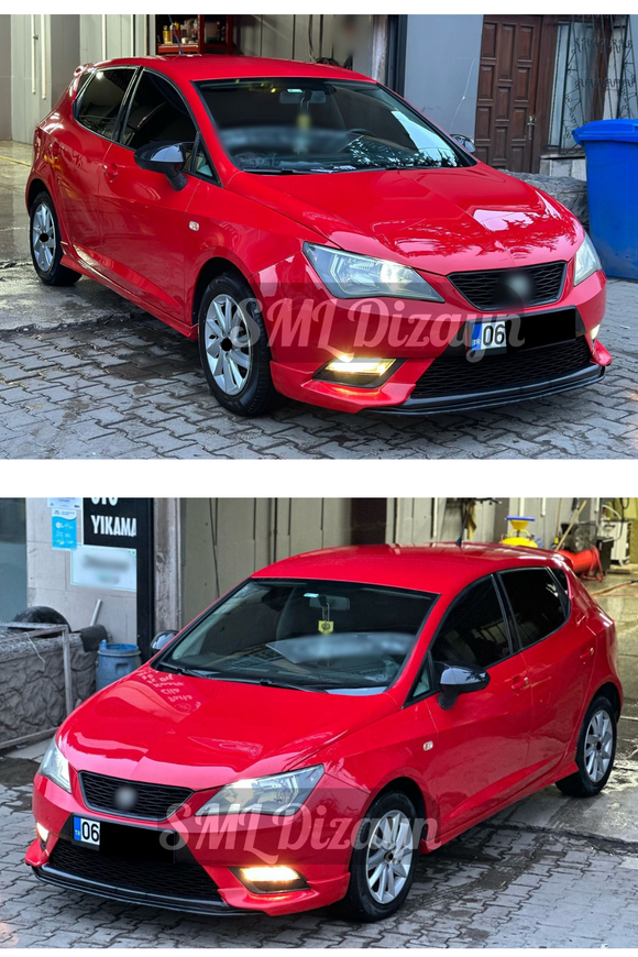 front lip splitter for 2013-2014-2015-2016-2017 seat ibiza 6j mk4.5