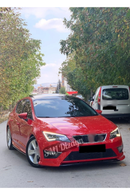 front lip splitter for 2013-2014-2015-2016 seat leon mk3 fr 