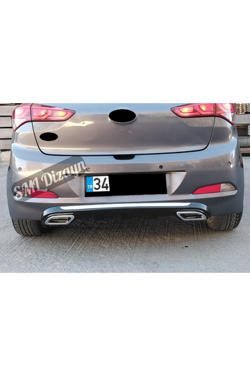 2014-2015-2016-2017-2018 hyundai egzoz görünüm difüzör difizör arka ek 