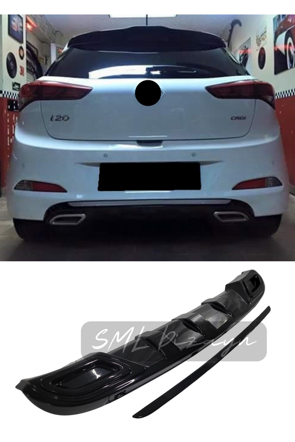 2014-2015-2016-2017-2018 hyundai egzoz görünüm difüzör difizör arka ek 