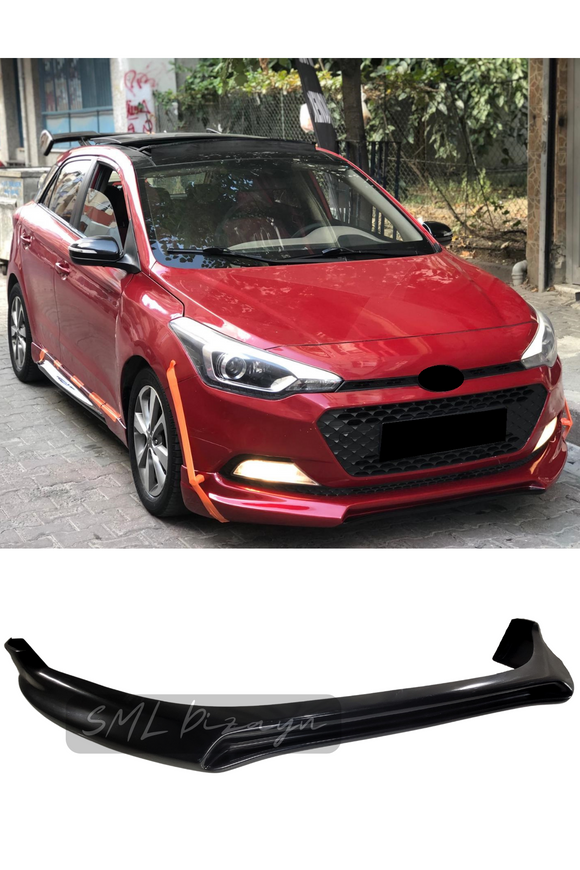 front lip splitter for 2014-2015-2016-2017-2018 hyundai i20 gb