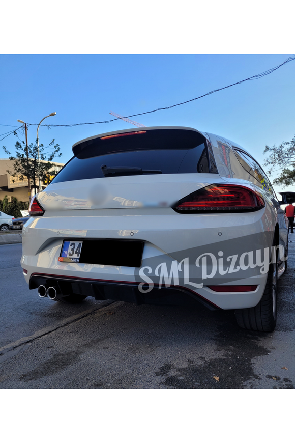 rear diffuser lip for 2014-2015-2016-2017 volkswagen scirocco 