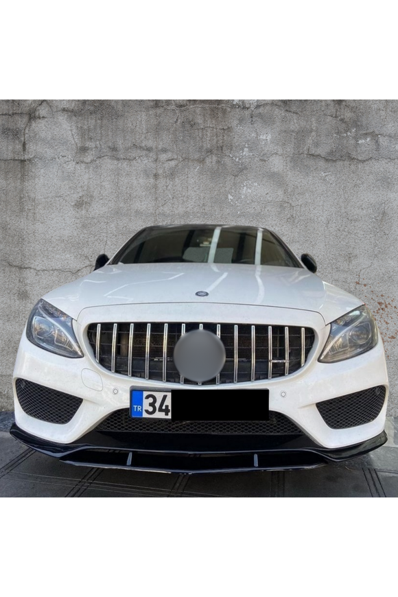 front lip splitter for 2015-2016-2017-2018 mercedes w205 c180-c200