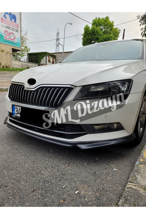 front lip splitter for 2015-2016-2017-2018 skoda superb 
