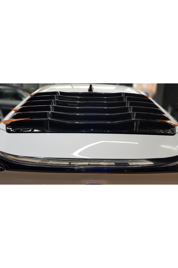 rear window louvers scoops for 2016-2017-2018-2019-2020-2021 honda civic 10th gen fc5