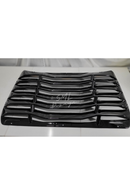 rear window louvers scoops for 2016-2017-2018-2019-2020-2021 honda civic 10th gen fc5