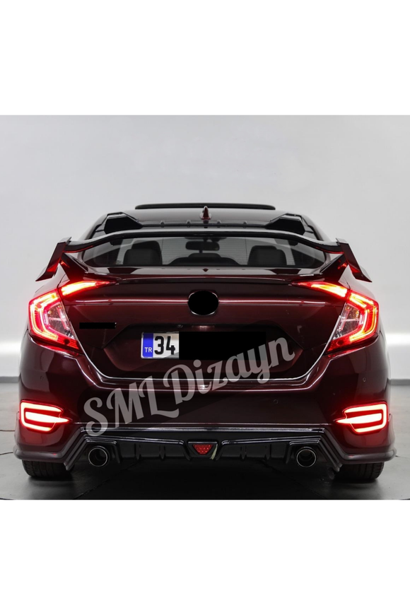 2016-2017-2018-2019-2020-2021 honda civic fc5 arka tampon eki difüzör difizör 