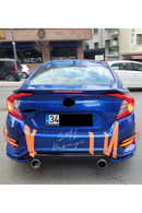 rear diffuser lip for 2016-2017-2018-2019-2020-2021 honda civic 10th gen fc5