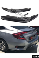 rear lip splitters for 2016-2017-2018-2019-2020-2021 honda civic 10th gen