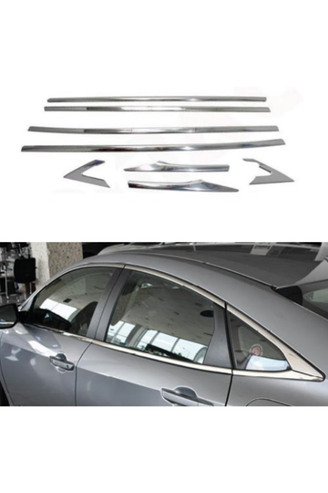 honda civic fc5 krom cam çıtası nikelajı