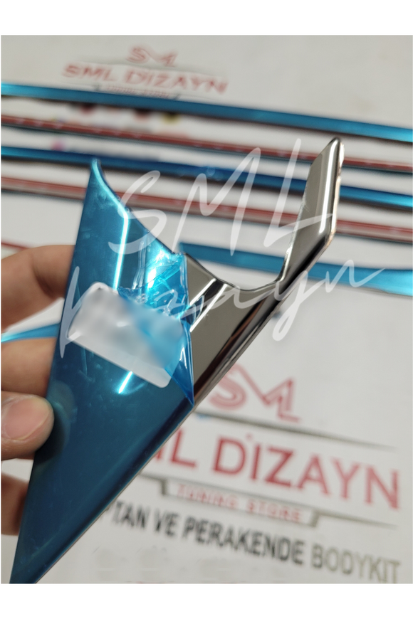 chrome window trims for 2016-2017-2018-2019-2020-2021 honda civic 10th gen sedan