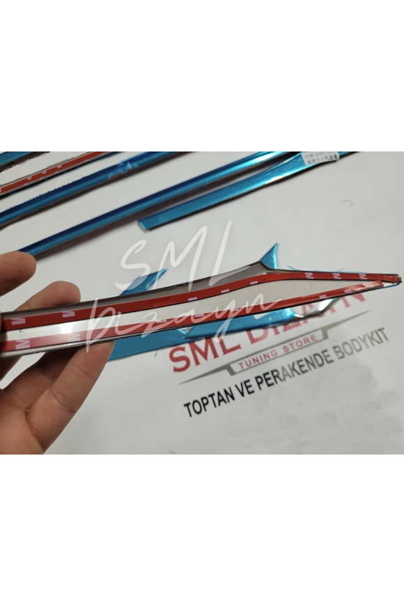 2016-2017-2018-2019-2020-2021honda civic fc5 krom cam çerçevesi nikelaj