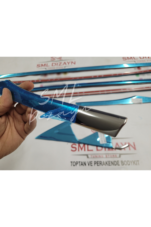 2016-2017-2018-2019-2020-2021honda civic fc5 krom cam çerçevesi nikelaj