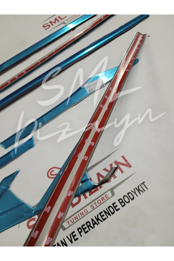 2016-2017-2018-2019-2020-2021honda civic fc5 krom cam çerçevesi nikelaj