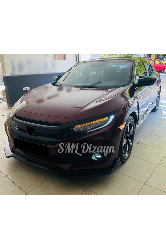 front lip splitter for 2016-2017-2018-2019-2020-2021 honda civic fc5 10th gen