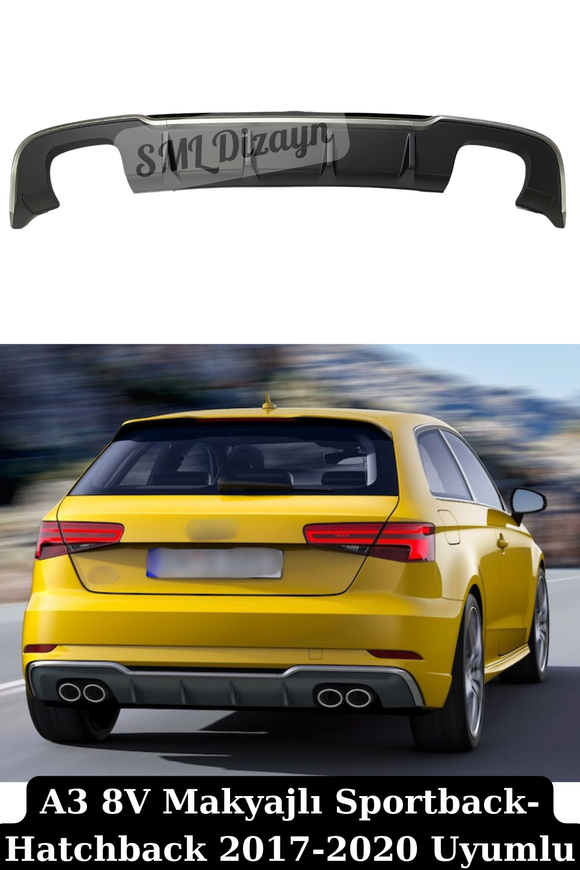 audi a3 8v hatchback difüzör makyajlı kasa