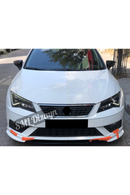 front lip splitter for 2017-2018-2019-2020 seat leon mk3.5 