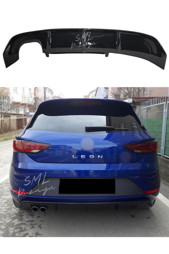 seat leon mk3.5 difüzör soldan çift çıkış