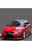 front lip splitter for 2017-2018-2019-2020 seat leon mk3.5 facelift