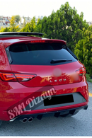 rear diffuser lip for 2017-2018-2019-2020 seat leon mk3.5 