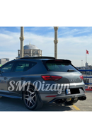 rear diffuser lip for 2017-2018-2019-2020 seat leon dual exhaust