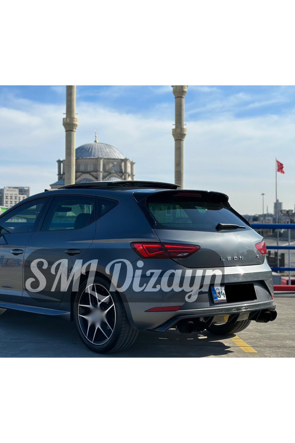 rear diffuser lip for 2017-2018-2019-2020 seat leon dual exhaust