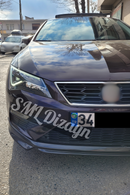 front lip splitter for 2017-2018-2019-2020 seat leon mk3.5 