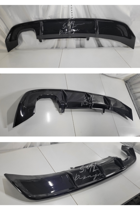 seat leon mk3.5 difüzör soldan çift çıkış