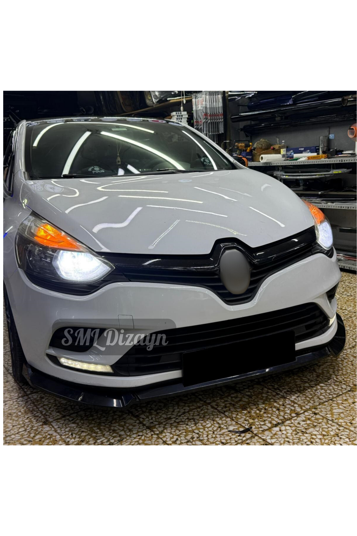 front lip splitter for clio 4 