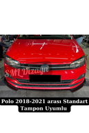 front lip splitter for 2018-2019-2020-2021 volkswagen polo 
