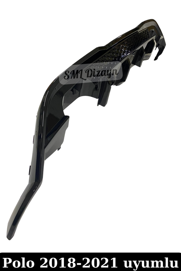 rear diffuser lip for volkswagen 2018-2019-2020-2021 polo mk6 