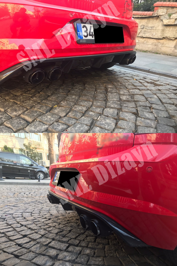 rear diffuser lip for volkswagen polo mk6