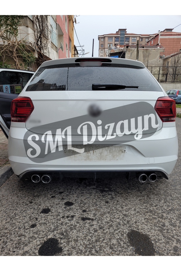 volkswagen polo mk6 arka ek tampon difüzör difizör