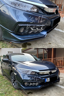 front lip splitter for 2019-2020-2021 honda civic 10th gen fc5