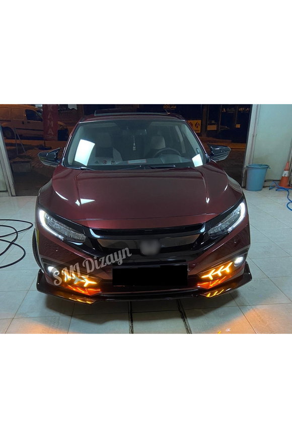 front bumper daytime fog led for 2019-2020-2021 honda civic 10th gen