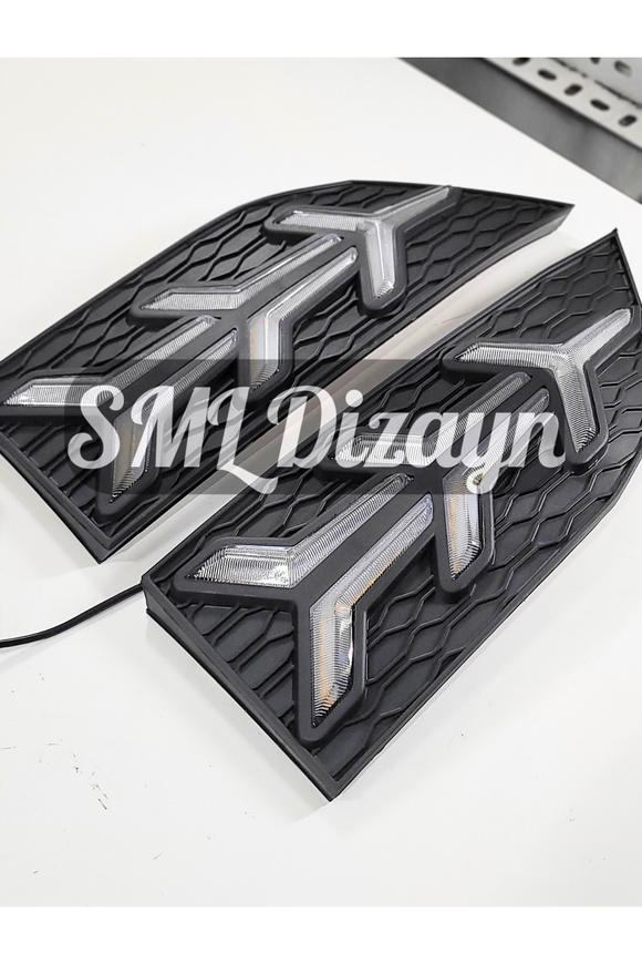 replacement front bumper led daytime running light for 2019-2020-2021 honda civic 10th gen