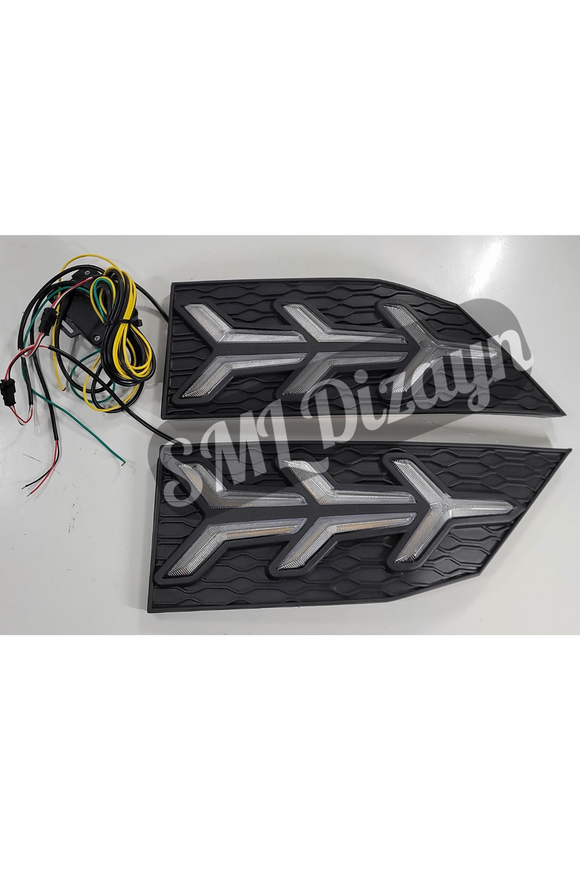 2019-2020-2021 honda civic fc5 ön sis led gündüz ledi lambası