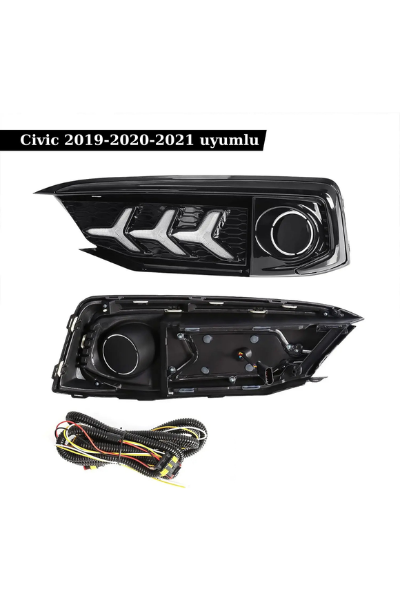 2019-2020-2021 civic gündüz ledi ön sis ledleri