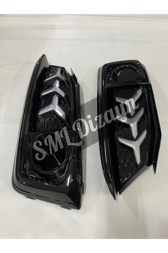 Front Bumper Fog Lights Leds For Honda Civic 10th Gen 2019-2020-2021 DRL Fog Lamps