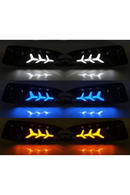 2019-2020-2021 civic için ön tampon alt sis ledi lambası ışığı uçak dizayn