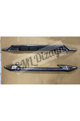 front and rear bumper protector diffusers lips for 2021-2022-2023 hyundai i20 mk3