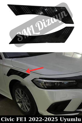 2022-2023-2024-2025 honda civic fe 1 çamurluk venti