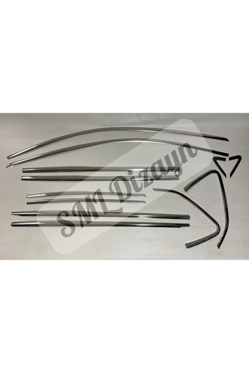 2022-2023-2024 volkswagen polo krom cam çıtası çerçevesi