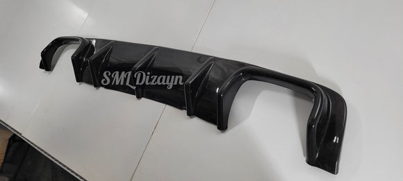 E39 ile uyumlu Sağ-Sol Çift Çıkış M5 Difüzör 1995-2003