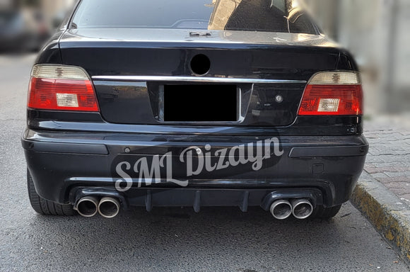 E39 ile uyumlu Sağ-Sol Çift Çıkış M5 Difüzör 1995-2003